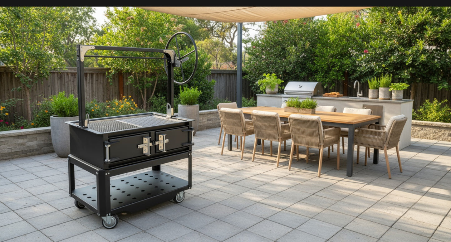 Portable Santa Maria BBQ Grill Pit